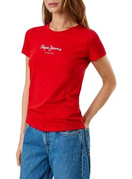 Camiseta Pepe Jeans Virginia vermelha para mulher