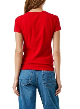 Camiseta Pepe Jeans Virginia vermelha para mulher