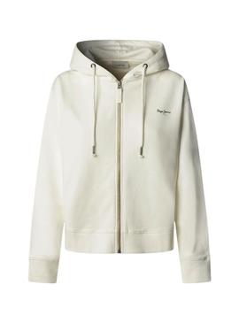 Moletom Pepe Jeans Marsu branco para mulher