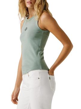 T-Shirt Pepe Jeans Phoenix verde para mulher