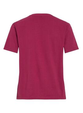 Camiseta Vila Vinora Borgonha para mulher