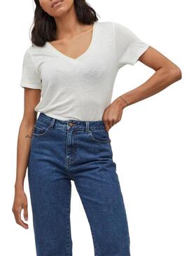 Camiseta Vila Noel branca para mulher.