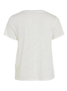 Camiseta Vila Noel branca para mulher.