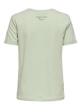Camiseta Only Kita verde para mulher.