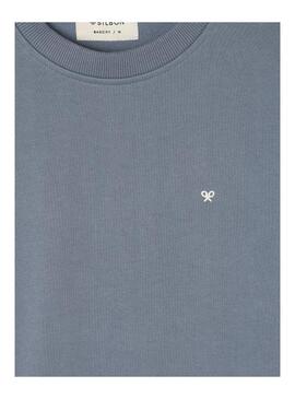 Moletom Silbon com logo étnico azul marinho para homem.