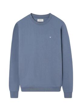 Moletom Silbon com logo étnico azul marinho para homem.