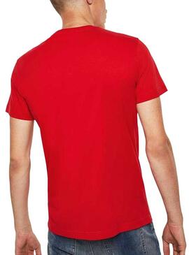 Camiseta Diesel Diego Rojo Hombre 