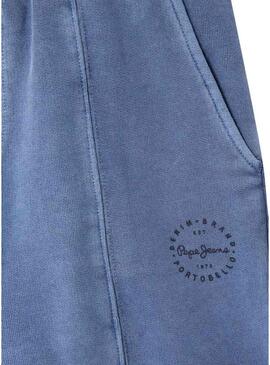 Bermuda Pepe Jeans William azul para menino.
