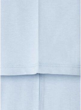 Camiseta Pepe Jeans New Arta logo azul claro para criança.
