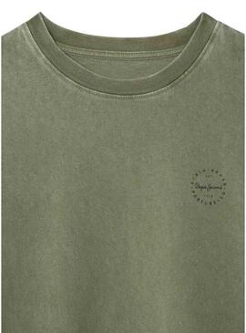 Camiseta Pepe Jeans Harryson verde para menino