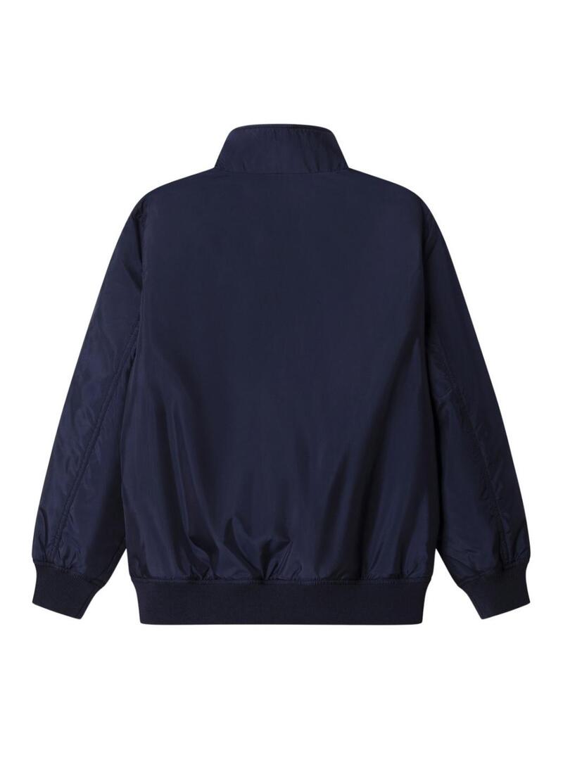 Jaqueta acolchoada Alfred para menino em azul marinho.