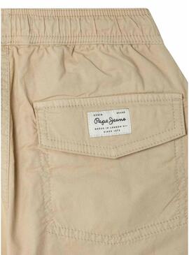 Calça Pepe Jeans Stephen bege para menino.