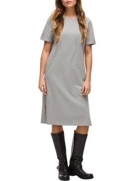 Vestido Vila Nora cinza para mulher