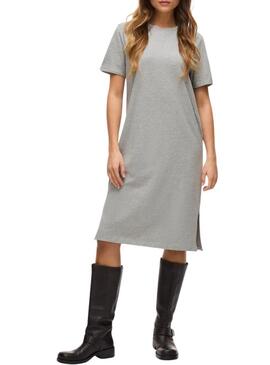 Vestido Vila Nora cinza para mulher