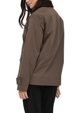 Jaqueta Only Evelyn marrom para mulher