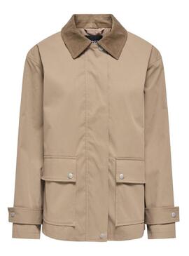 Jaqueta Only Evelyn camelo para mulher.