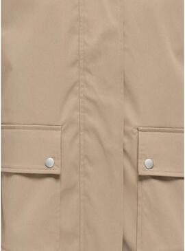 Jaqueta Only Evelyn camelo para mulher.