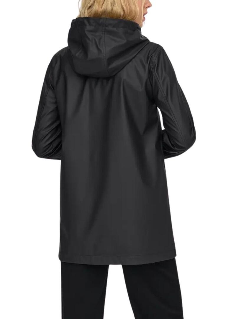 Capa de chuva Only Elisa preta para mulher