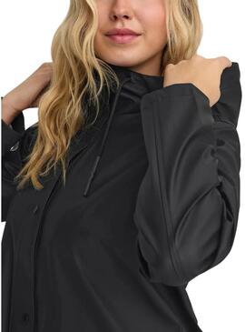 Capa de chuva Only Elisa preta para mulher