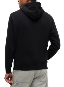 Moletom Tommy Jeans Sign com capuz preto para homens