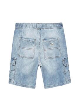Bermudas azuis Mayoral com cordão para menino.