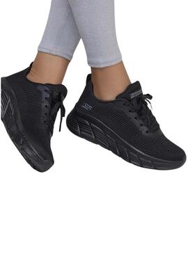 Sapatilhas Skechers BOBS Sport B Flex Hi preto para mulher