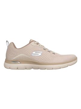 Tênis Skechers Arch Fit Summits bege para mulher