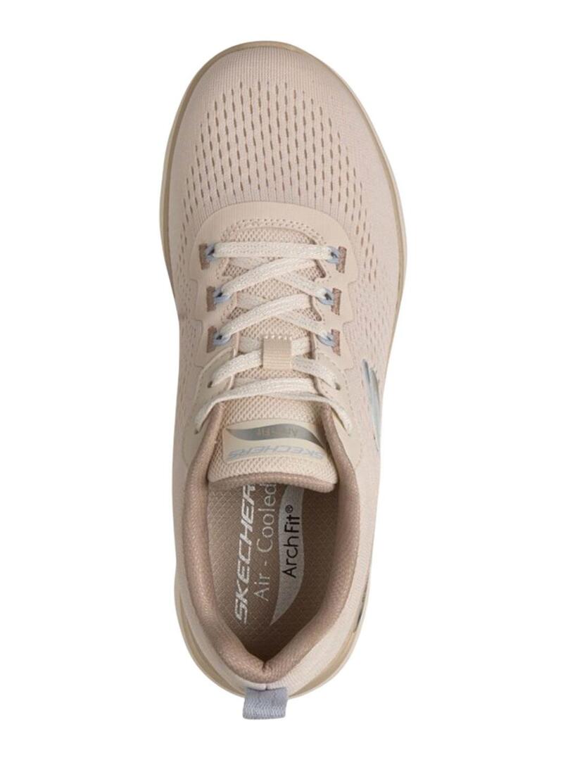 Tênis Skechers Arch Fit Summits bege para mulher