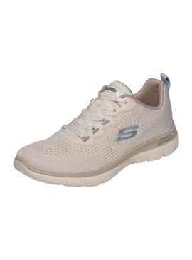 Tênis Skechers Arch Fit Summits bege para mulher