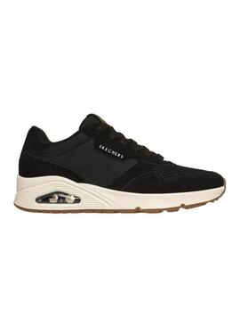Sapatilhas Skechers UNO Vintage Air preto para homem.