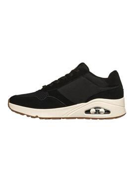 Sapatilhas Skechers UNO Vintage Air preto para homem.