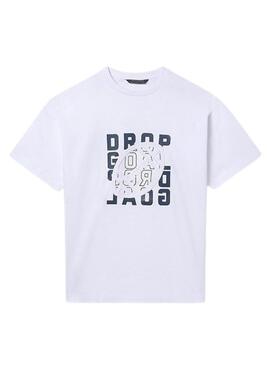 Camisa Mayoral branca de basquete para menino.