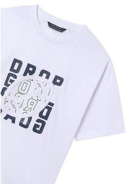 Camisa Mayoral branca de basquete para menino.