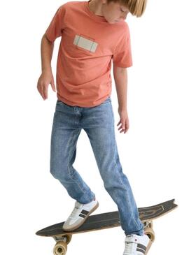 Camisola Mayoral coral para menino.