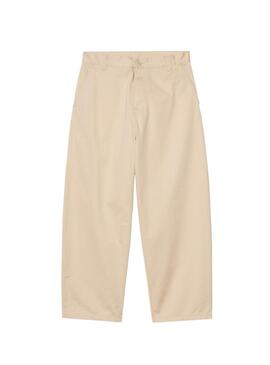 Calça Carhartt Brady bege para homem.