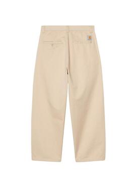Calça Carhartt Brady bege para homem.