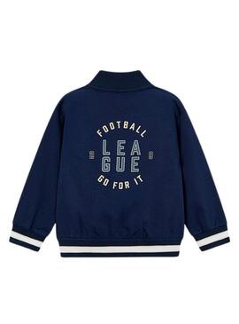 Jaqueta bomber azul da Mayoral para menino.