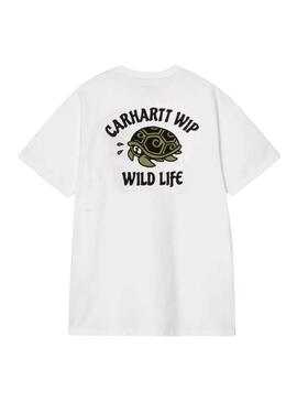 Camiseta Carhartt Wild Life branca para homem.
