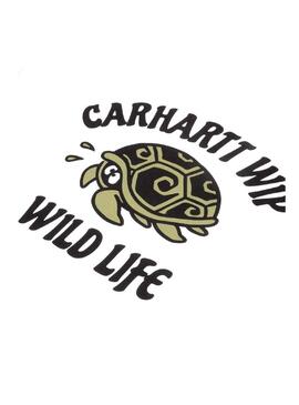 Camiseta Carhartt Wild Life branca para homem.