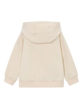 Moletom Mayoral Pullover bege para menino.