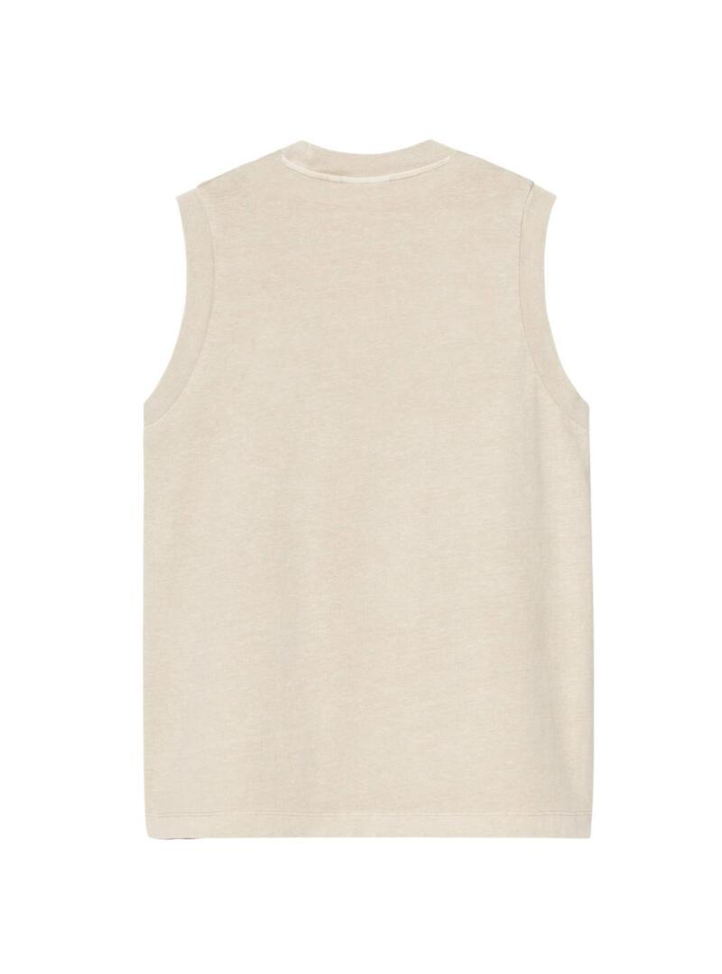 Camiseta Carhartt Nelson bege para mulher.