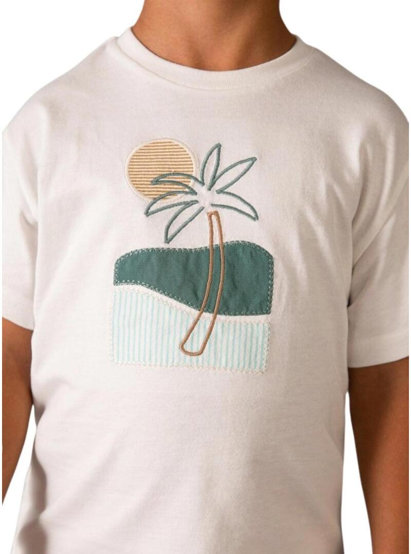 Conjunto bermuda Mayoral Seersucker Beige para menino