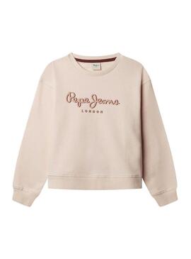 Moletom Pepe Jeans Gab rosa para menina