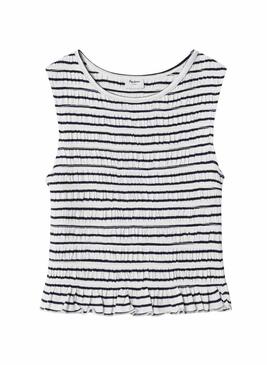 Camiseta Pepe Jeans Gracie listrada para menina