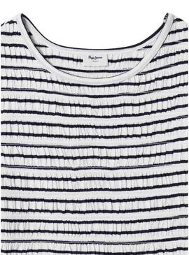 Camiseta Pepe Jeans Gracie listrada para menina
