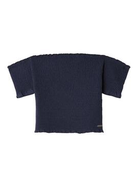 Camiseta Pepe Jeans Georgina azul marinho para menina.