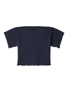 Camiseta Pepe Jeans Georgina azul marinho para menina.