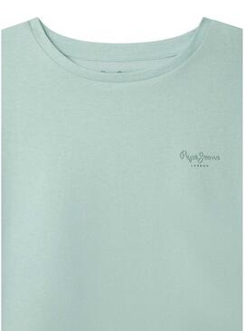 Camisa Pepe Jeans Gigi azul para menina.