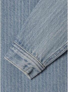 Jaqueta Jeans Pepe em azul denim para menina.
