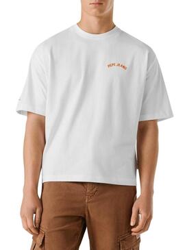 Camisa Pepe Jeans Gideon branca para homem